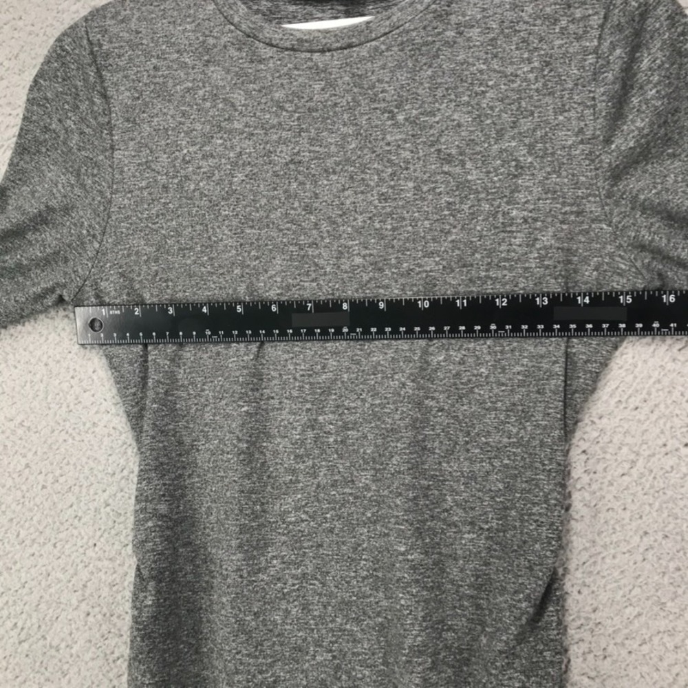 EXPRESS Dress Womens Size‎ SMALL Body Contour Heather Gray Long Sleeve Faux Wrap - Picture 7 of 10